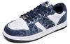 Men's Sneakers Kappa Back to Back Abrasion Resistant Slip Resistant Low top Skateboard Shoes Unisex White Blue