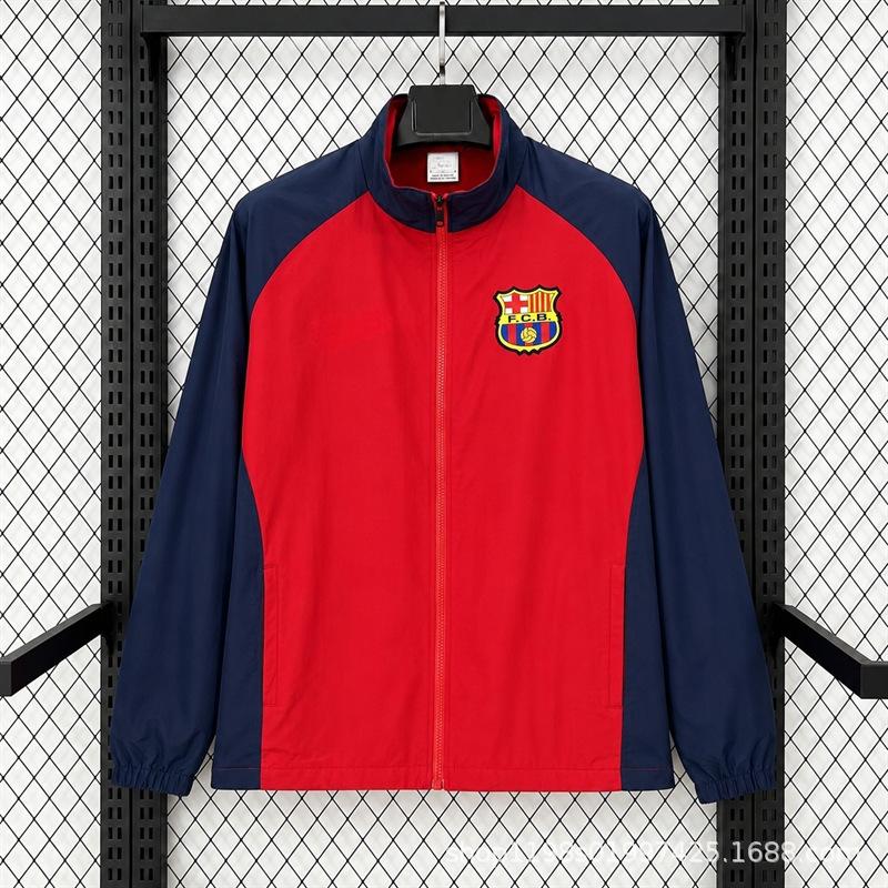 New 25-26 season football jersey trench coat appearance jersey training jersey Barcelona Paris Inter Chelsea jacket