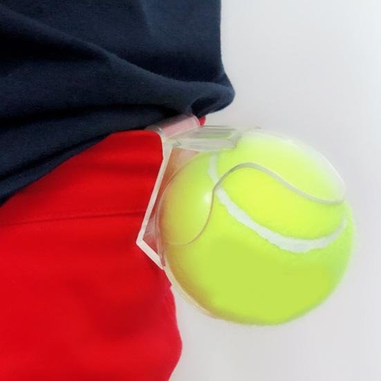Прочный зажим для теннисного мяча Прочная конструкция Легко снимается Тренировочное оборудование Полезный теннис