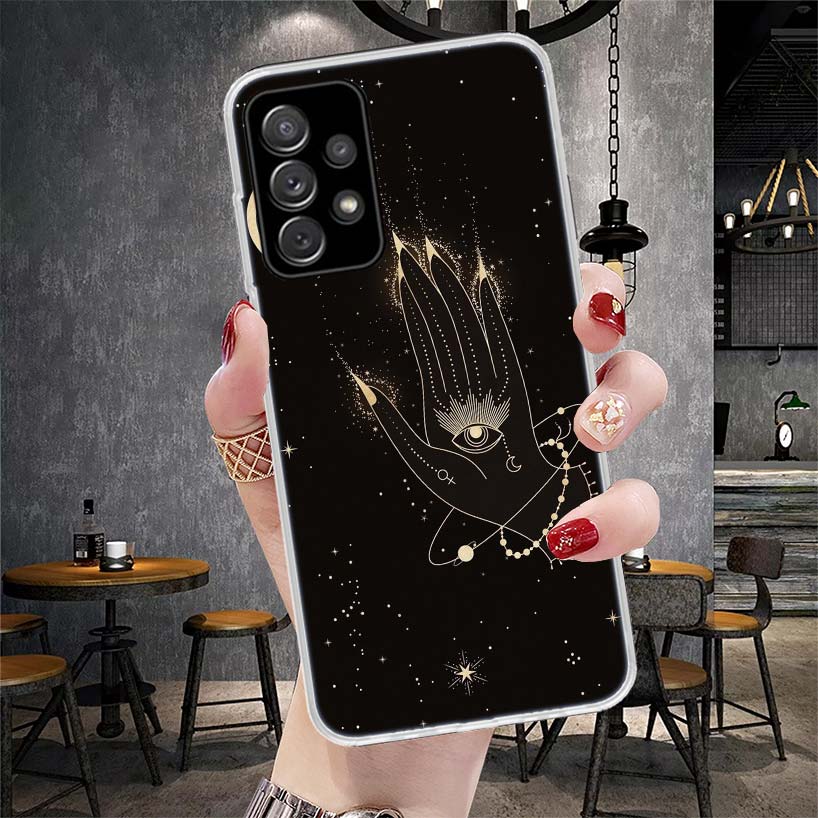 Таинственный Лунный Тотем Ведьмы Мягкий Чехол Для Телефона Для Samsung Galaxy S22 S23 S24 S25 Edge S26 Ultra S20 FE S21 Plus + Fundas Coque Galax
