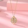 Collier creux trèfle à quatre feuilles, collier pendentif convertible en forme de coeur et trèfle à quatre feuilles, un orneme[484]