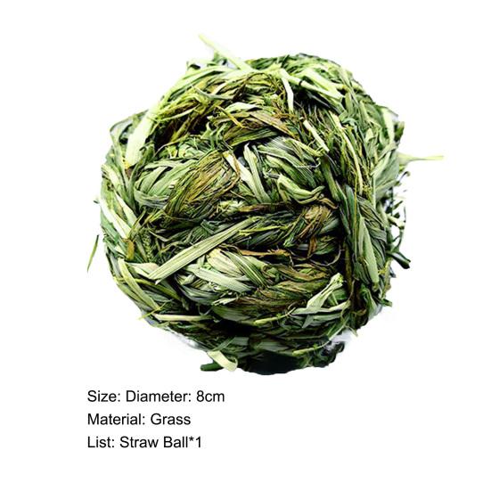 Игрушка для маленьких животных, игрушка для ухода за зубами, молярная игрушка, плетение соломенного шарика ручной работы, хомяк, кролик