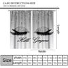 Eyelash Blackout Curtains Modern Luxury Silver Glitter Eyelash Twinkle Drips Light Grey Fashion Abstract Art Bedroom Living Room Rod Pocket