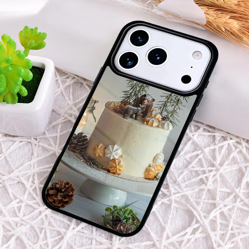 Чехол для телефона Fancy Desert с рисунком торта для iPhone 17 Air 16 15 11 12 14 13 Pro Max Ударопрочный чехол