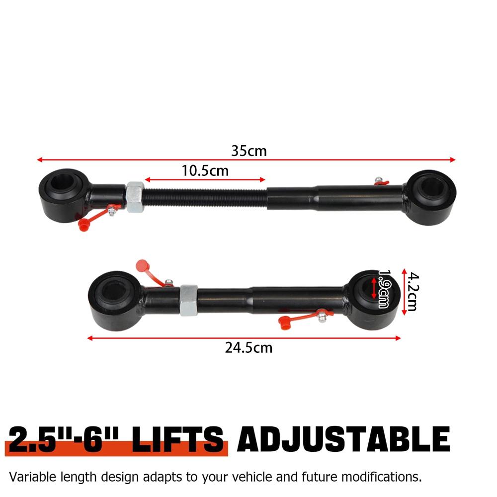 Front SwayBar Quick Disconnect Adjustable 2.5-6" Lifts For Wrangler 1998-2006 TJ Cherokee 1984-2001 XJ