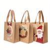 6pcs/set,3 Patterns,(2pcs of Each Pattern),18.5*9*22cm,7.3*3.5*8.7inch,Christmas Gift Bag,Handmade Candy Tote Bag,Christmas Gift Paper