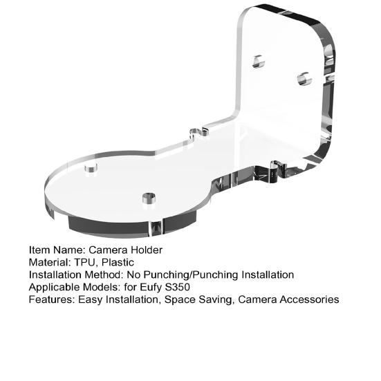 Настенное крепление для камеры видеонаблюдения для Eufy S350, держатель для умной камеры, настенная полка, спальня, кухня, гостиная, кронштейн-подставка для хранения внутренней камеры