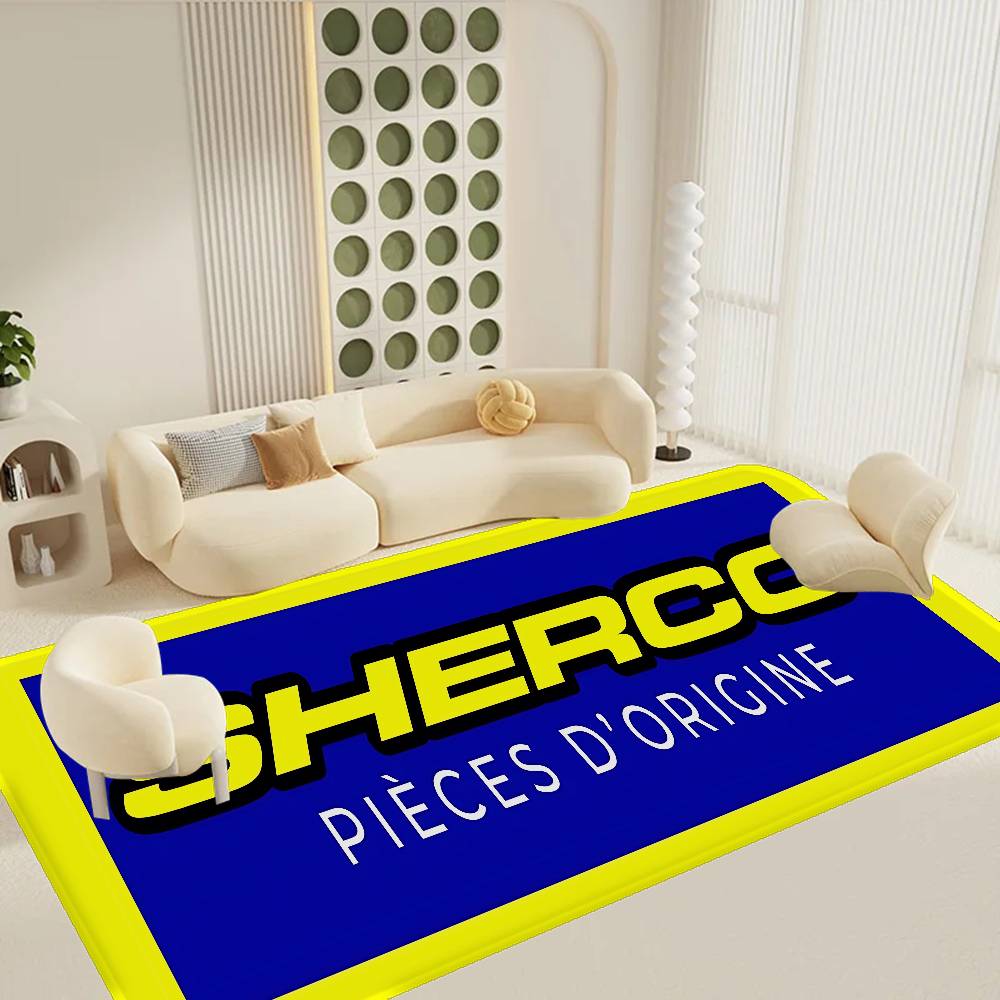 S-Sherco ЛОГОТИП Коврики для комнаты Противоскользящие Впитывающие воду Длинная полоса Подушка Коврик для спальни Домашние ковры