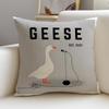 Rock GGeeseS Cushion Cover Breathable and skinfriendly linen pillowcase square removable and washable cushion