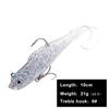 FishKing1/21pcs Lead Jig Soft Lure For Pike Muskie Bass Minnow Lure Length 8CM 10CM Weight 8.5G 21.5G