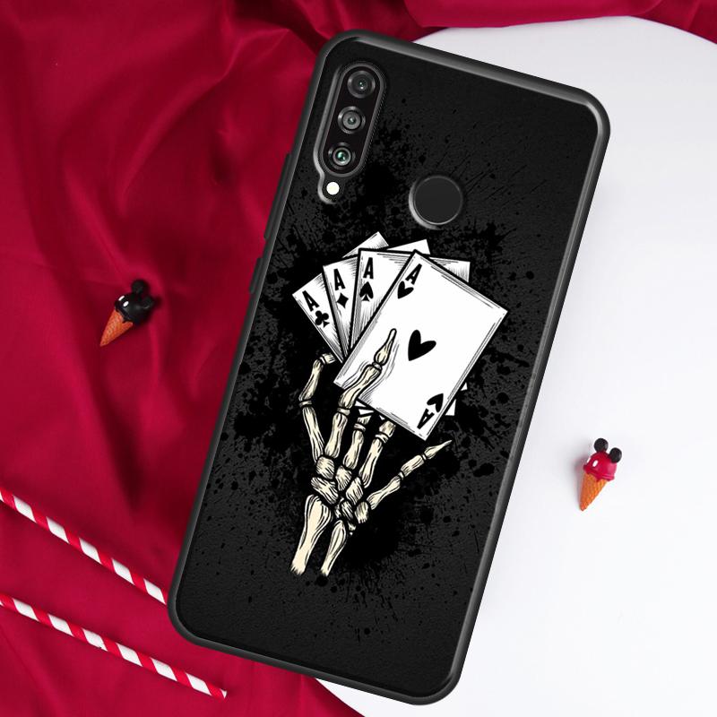 Таинственная игральная карта Покер для Huawei Nova 12i 11i 8i 12s 9 10 SE Y90 Y60 Y70 Y72 Y61 Y91 P20 P40 P30 Lite P60 Pro Чехол