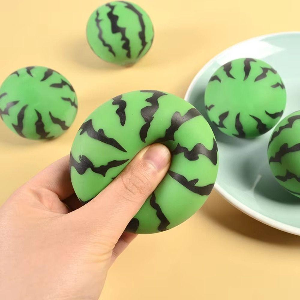 Pinch Sensory Fidget Ball Cute Summer Slow Rebound Toy Creative Watermelon Squeeze Toy Kids Adults