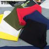 Men's Solid Color Boxer Shorts Youth Breathable Shaping Flat Waist Four Corner Underwear