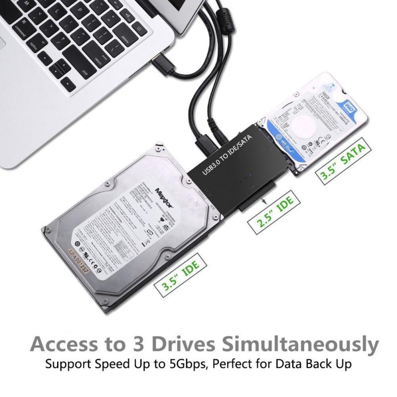 3 в 1 USB3.0 к SATA IDE Easy Drive Line IDE HDD SSD-адаптер 2,5 3,5-дюймовый адаптер жесткого диска