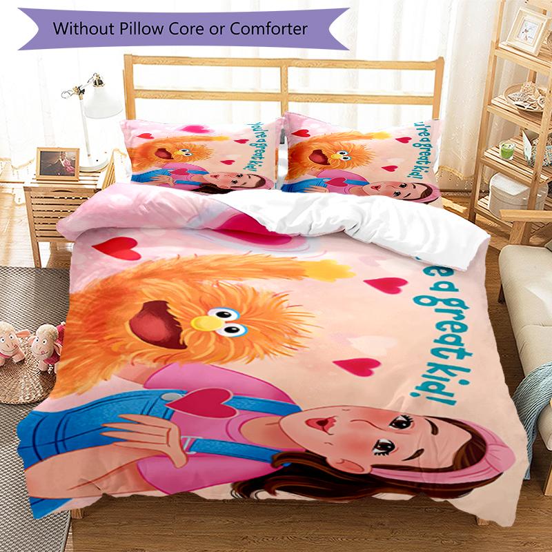 3pcs Ms. Rachel Bedding Set Duvet Cover Closure Includes 1 Duvet Cover & 2 Pillowcases, Soft and Comfortable for All Seasons.