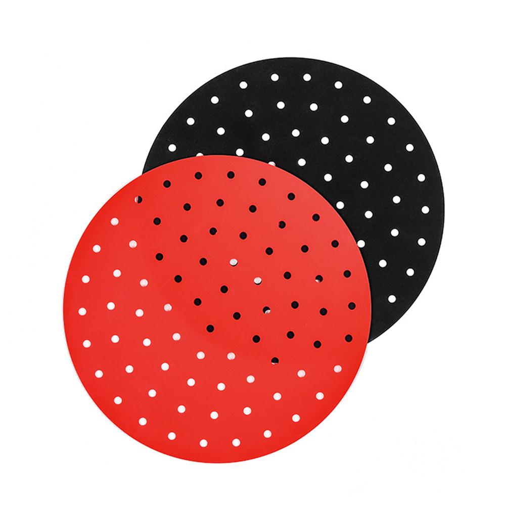 Подушечки для фритюрницы Многоразовые силиконовые формы Детали для аэрогриля Антипригарное покрытие для пароварки Круглая квадратная тарелка для хрустящей корочки Коврик для выпечки Кухонный аксессуар