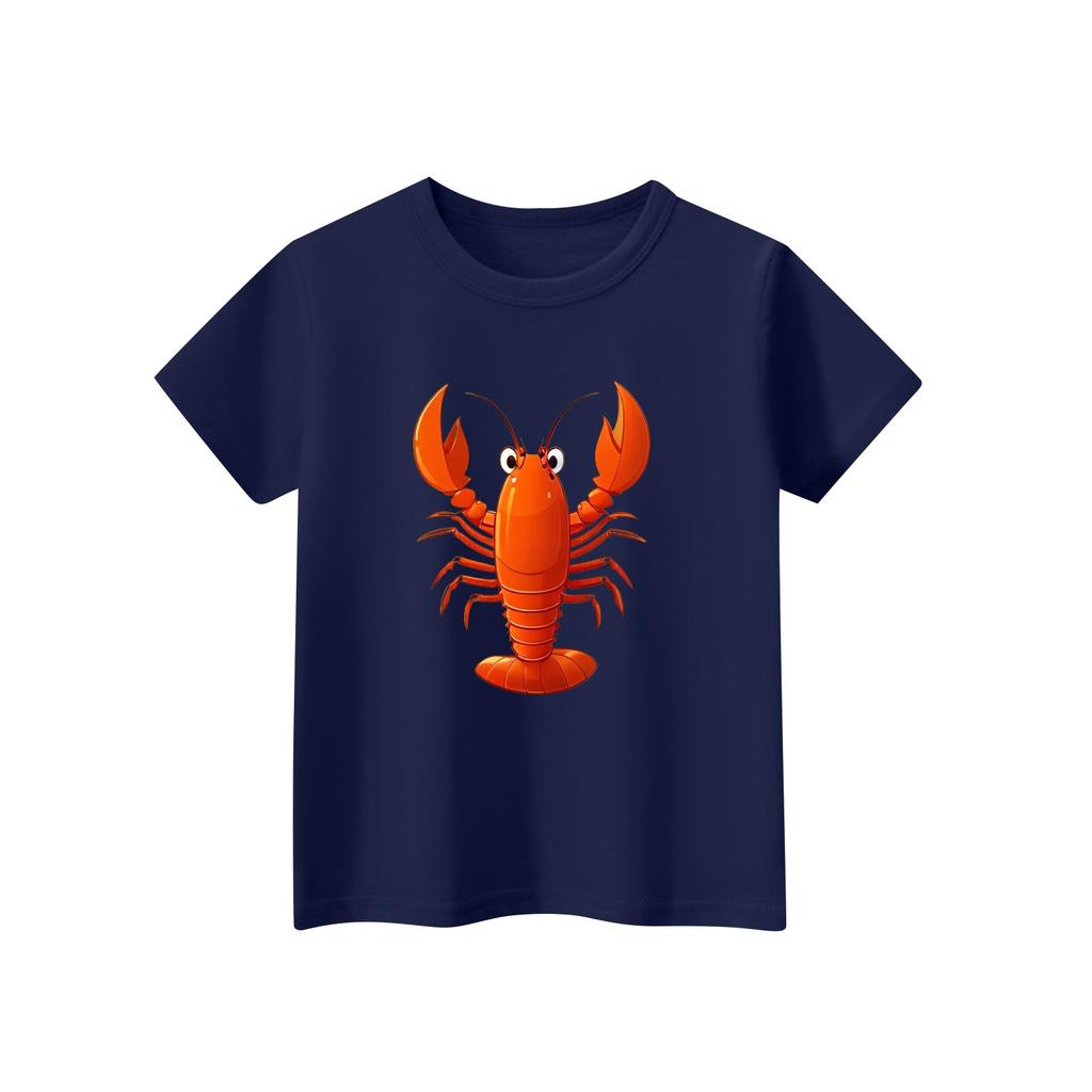 Детская футболка с коротким рукавом и принтом животных, повседневный топ