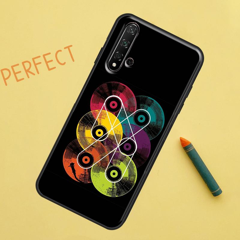 Виниловый DJ-диск Чехол-Арт Для Huawei P Smart 2019 Nova 5T 9 10 SE 3i 8i 11i Y60 Y61 Y70 Y90 P20 P40 Lite P30 Pro