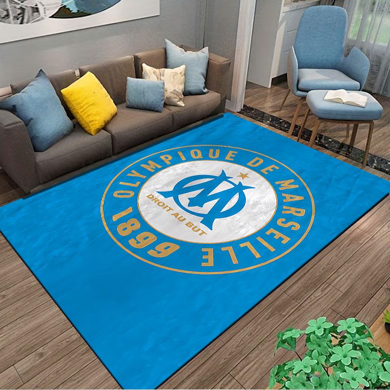 Olympique Marseille Design suitable as a non-slip mat for the living room or bedroom sofa