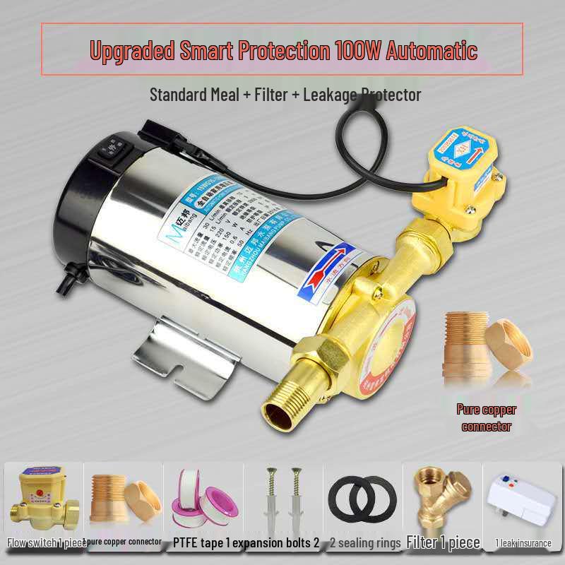 Автоматический бустерный насос из нержавеющей стали для горячей и холодной водопроводной воды: 90/100/120/150 Вт Нагреватель для трубопровода для всего дома.