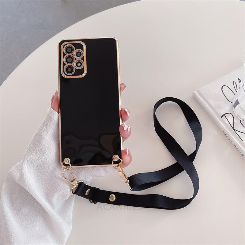 Чехол со шнурком через плечо для iphone 14 13 12 11 Pro max/Samsung S22 S21 S23 Ultra A13 A23 A33 A53 A12 A22 A32 A52 A14 A54/Redmi 10 9 9A 9T A1 чехол из ТПУ