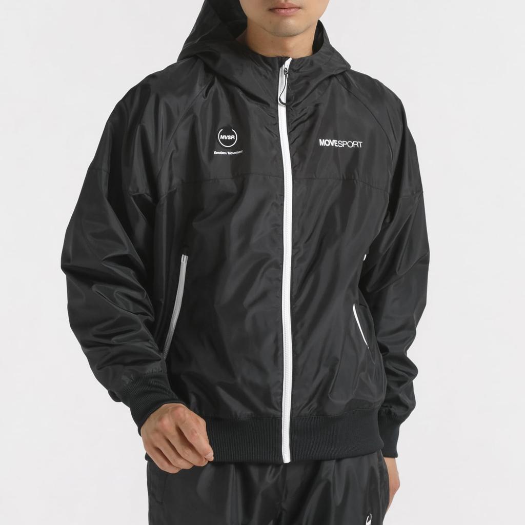 Descente Back Mesh Windbreaker Bicolor Windproof Water Repellent Training BK O [Move Sports]