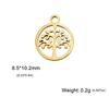 5pcs/lot Stainless Steel Gold Charms Irish Knot Hand Sun Flower Tree Ribbon Pentagram DIY Pendant for for Jewelry Making