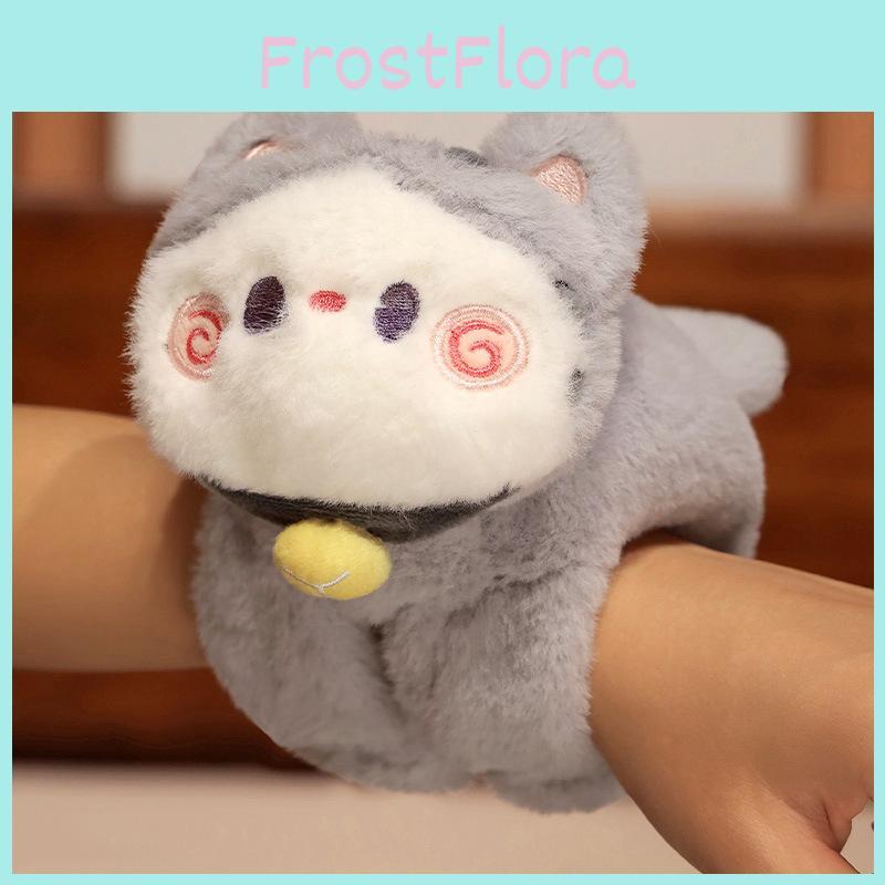 Cat Ring Clap Plush Toy Wristband Bracelet Decoration Kids Gift Cute Cartoon