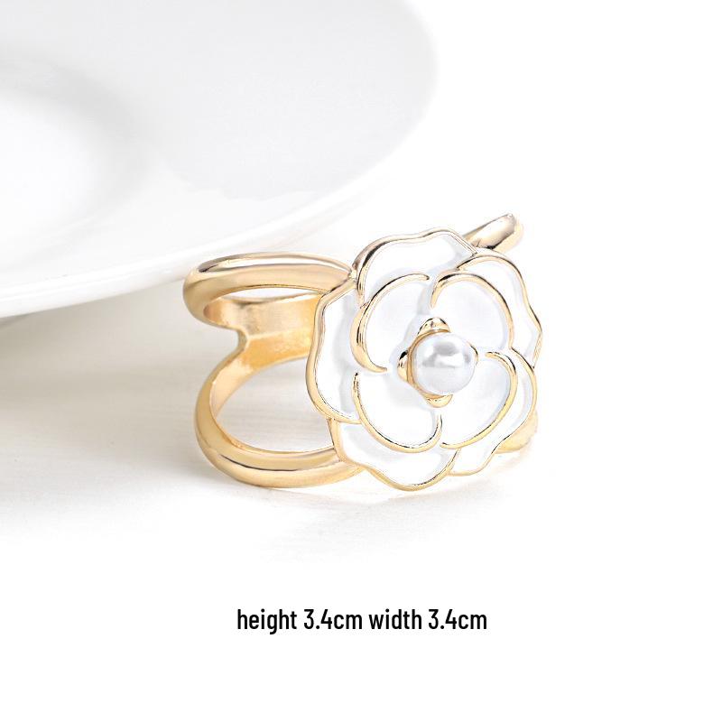 Высококачественный клетчатый шарф с камелией и жемчугом и пряжка для ремня на талию для пальто