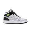 Air Jordan 1 Mid SE GS DIY Черные Белые Ретро Кроссовки DC4099-100