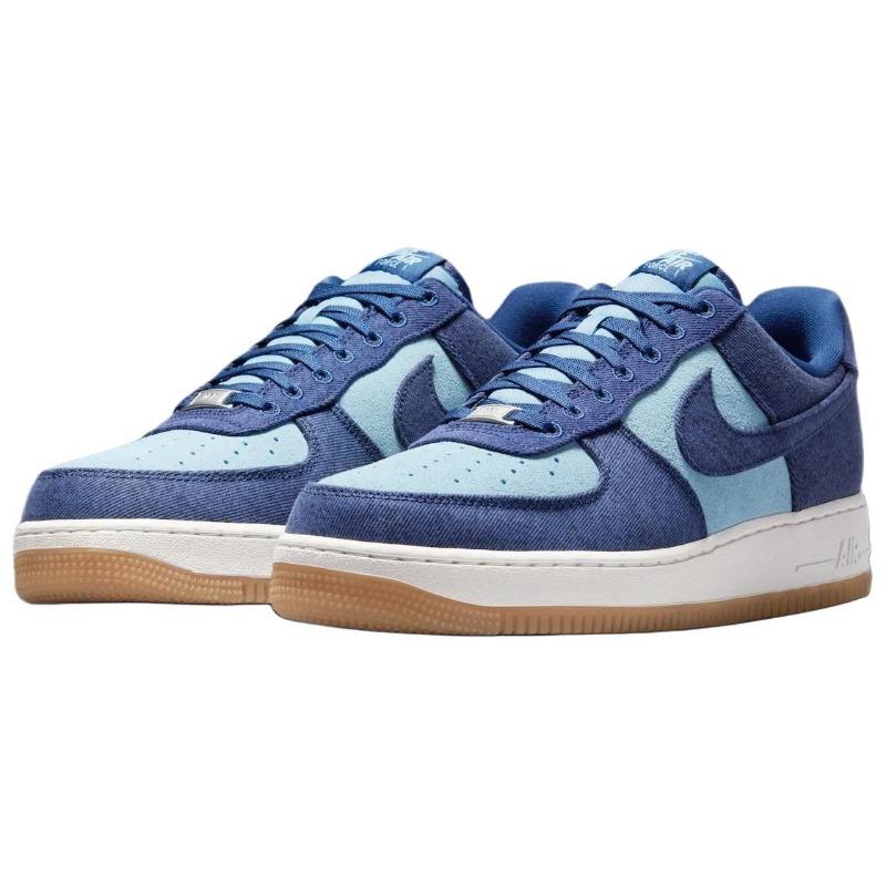 Nike Air Force 1 '07 LV8 Деним Мужские Скейт-Кроссовки Винтажный Синий IR0951-400