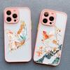 Plum Blossom Butterfly Phone Case For iPhone 16 15 14 Plus Pro Max 13 Mini 12 11 Pro Max XR XS X 7 8 SE2 Shockproof Back Covers