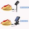 12V COB Solar Light Strip 320 LEDs IP68 Waterproof Flexible Linear Tape Light Warm Natural White With Remote Control And Adhesive Backing