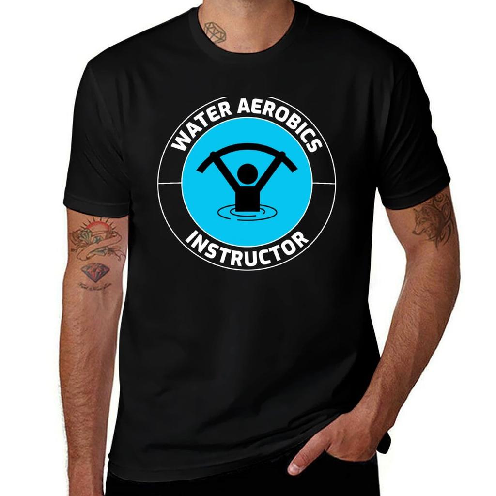 Water Aerobics Aquatic Fitness Aqua Exercise Tshirt Big Size Short Sleeve Tee For Men Tshirt