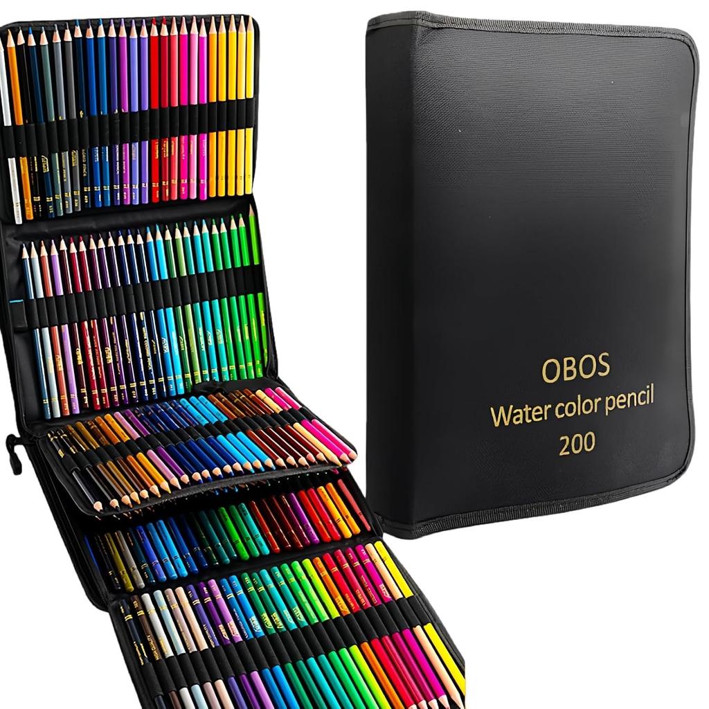 Colored pencil set 48 colors 72 120 200 selectable oil-based water-soluble pencils vivid coloring adult illustrations drawing professional use storage
