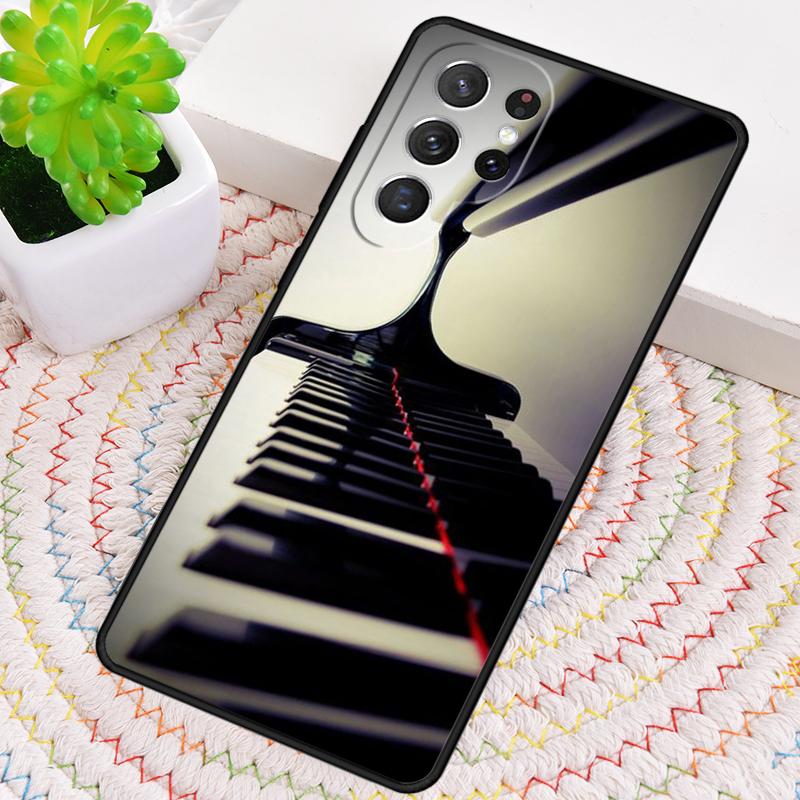 Силиконовый чехол для телефона с рисунком клавиш пианино для Samsung Galaxy note 10 pro S26 S25 S24 S23 S22 S21 Plus S25Ultra Capa Cover