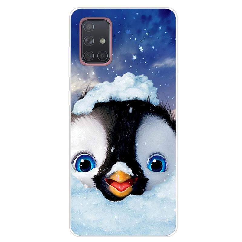 For Samsung Galaxy A51 A71 Case Soft Silicone Cute Cartoon Panda Phone Cases For Samsung A 51 A515F Galaxy A71 A715F Cover Funda