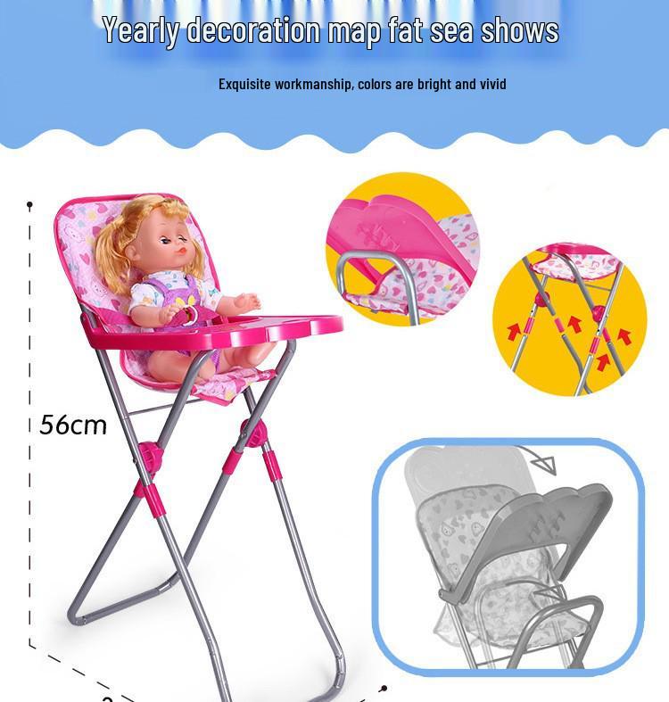 Детский кукольный домик Игровая зона Легкая прогулочная коляска с куклой