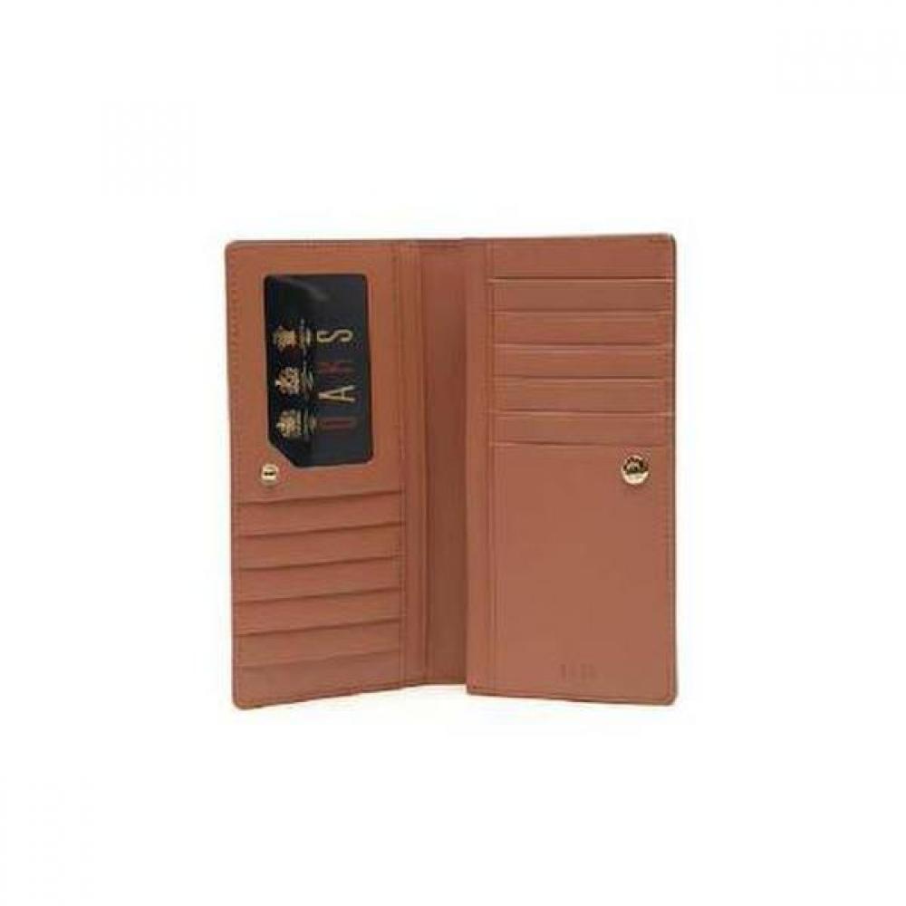 Daks Brown Check Pattern Long Wallet Tassel Dcwa3e322w2