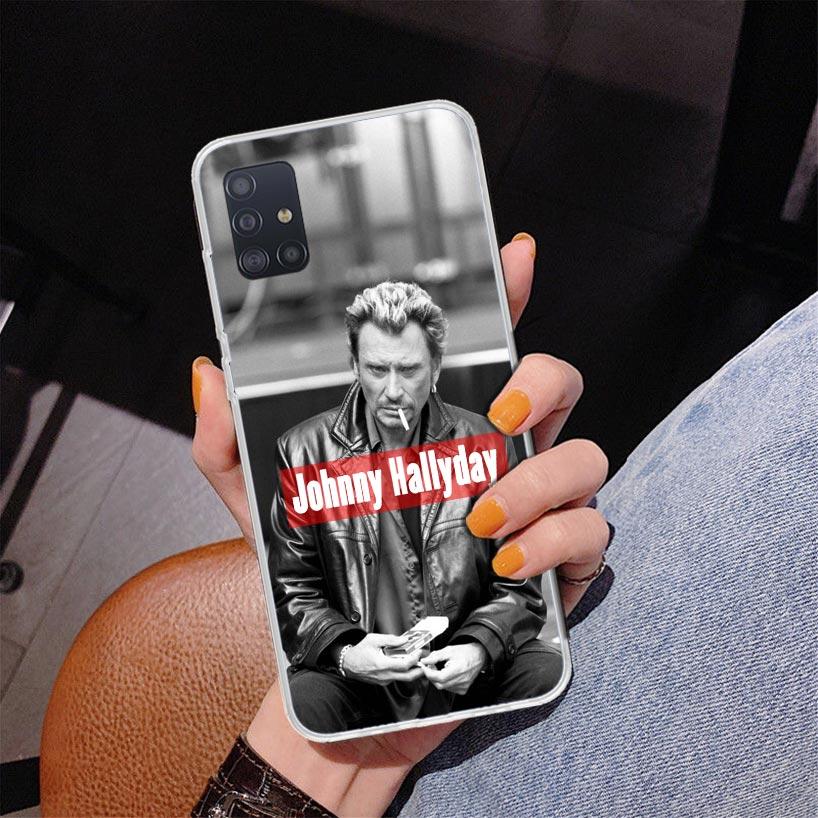 Johnny Hallyday Music Phone Case For Samsung Galaxy A52 A32 A22 A12 A51 A31 A50S A30S A20S A10S Note 20 Ultra 10 Plus S10 A72 A7