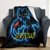 Toothless Dragon Night Fury Flannel Blanket With Customizable Name Comfortable In All Seasons Suitable For Sofas Beds Travel Camping And Office