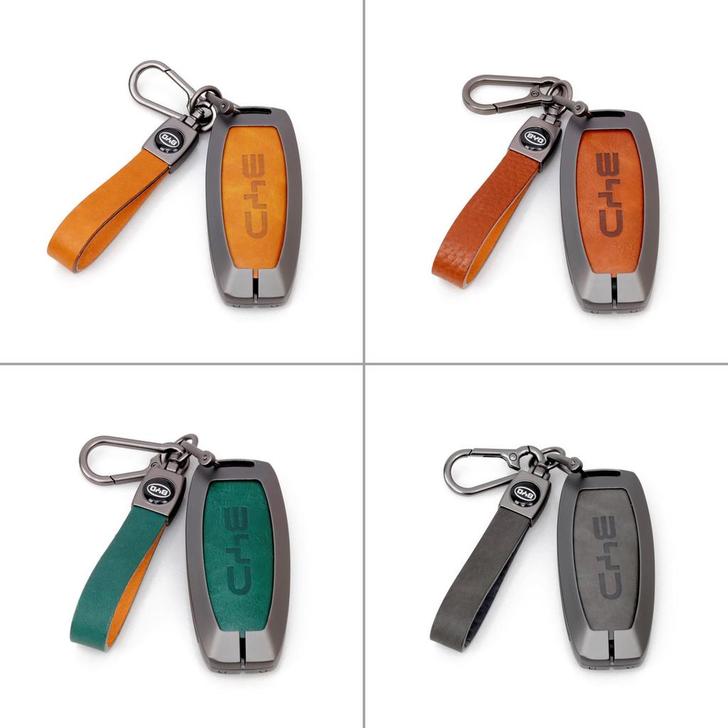 BYD Car Key Metal Protective Cover for Yuan Pro, D1, Qin Plus, E1, E2 Models