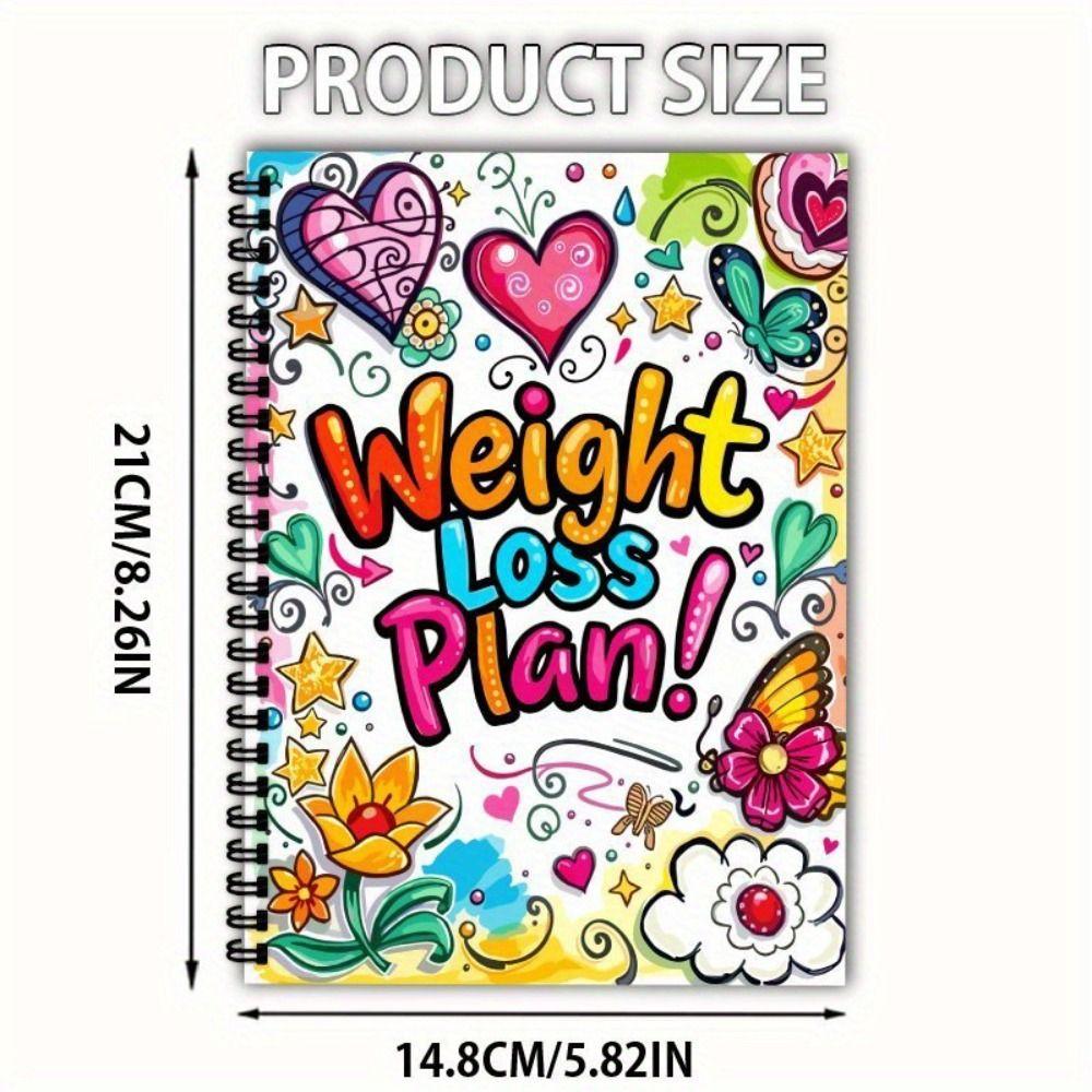 104 Pages Weight Loss Plan Book 12 Weeks Diet Meal Notepad High Quality Fitness Journal  Health