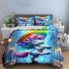 "Colorful Unicorn Bedding Set" Bedding Duvet Cover Set Duvet Cover Pillowcases (1 * Duvet Cover 2 * Pillowcases, without duvet insert)