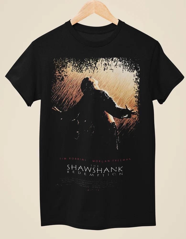 The Shawshank Redemption Movie Poster Inspired Unisex Black TShirt