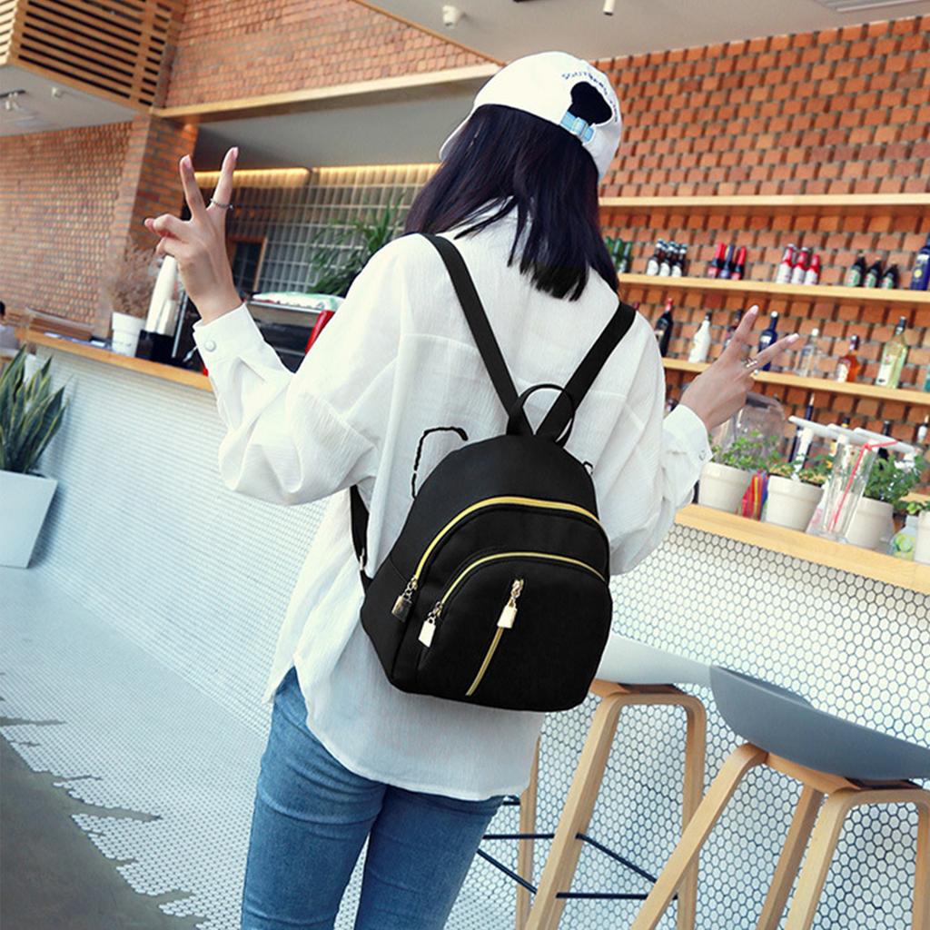 Backpack Waterproof Casual Style Nylon Material Zipper Closure Soft Comfortable Travel Backpack for