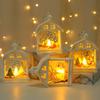 Yousheng Christmas House Wind Light Нежный светодиодный ночник Снеговик Санта-Клаус Лось Элемент Создает атмосферу Окружающее освещение Подвесные украшения на окна