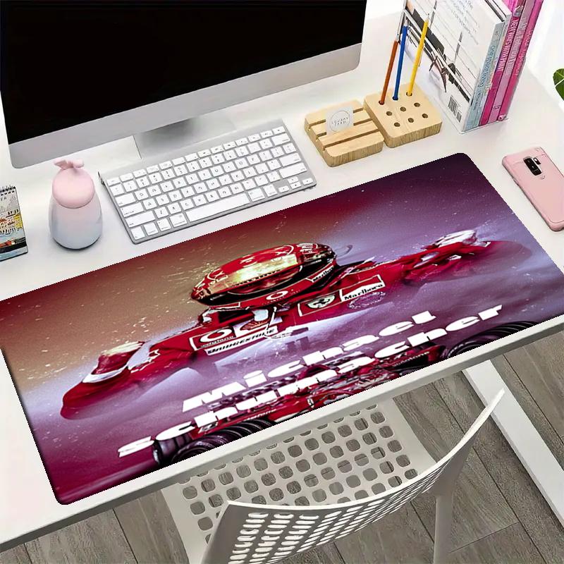 Michael Schumacher Theme Mouse Pad, Non Slip Rubber Base, Multifunctional Office & Home Decor, Perfect for Workspace Personalization.