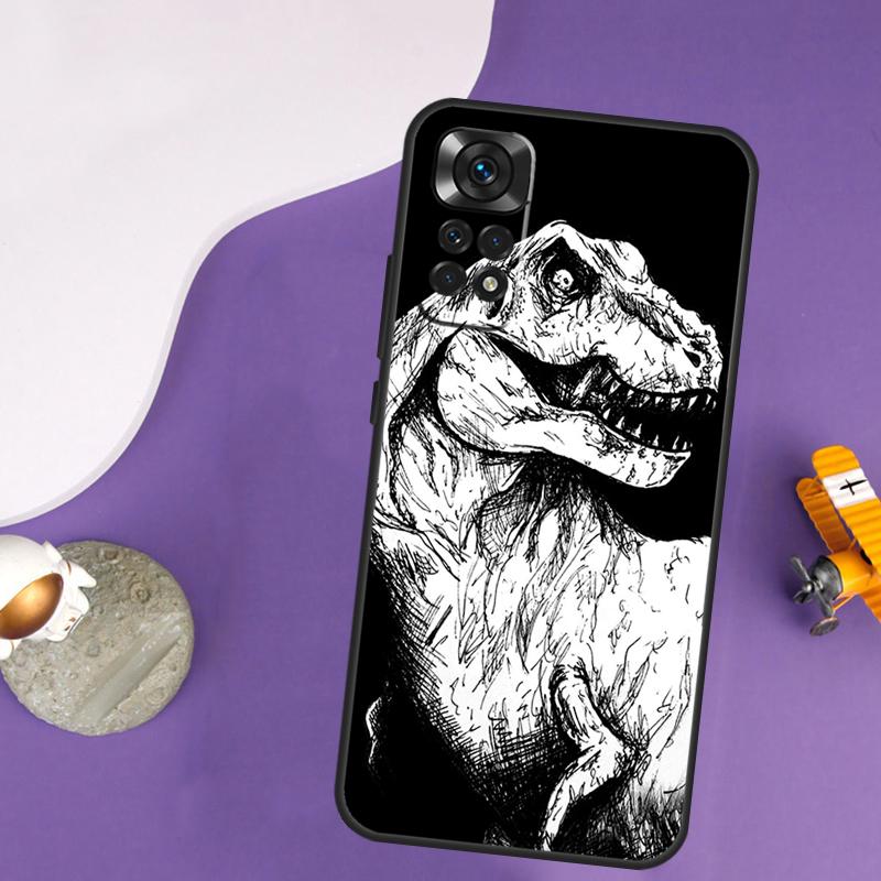 T Rex Dinosaur Tyrannosaurus Case For Xiaomi Redmi Note 13 Pro 14 12 9 10 11 Pro 10S 11S 12S Redmi 10C 13C 14C 12C Cover