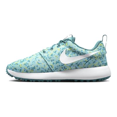Roshe Golf Next Nature Ocean Bliss Камуфляжные Мужские Кроссовки Синий Минерально-Бирюзовый Лимонный Оттенок FD2599-400